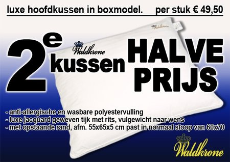 Luxe Waldkrone hoofdkussen - 2e Halve Prijs